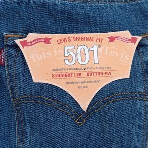 Levi's 501 Men's Straight Leg Button Fly Blue Jean Size 38 x 34